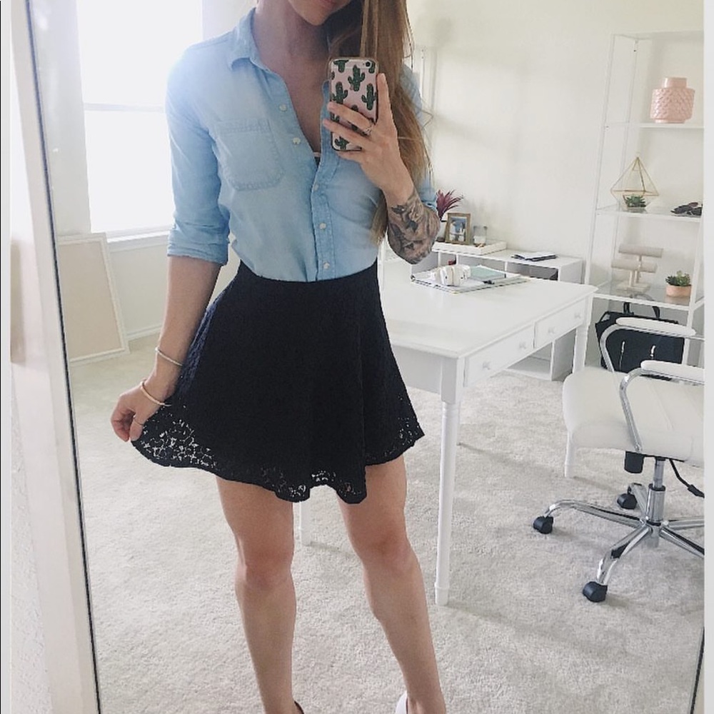 TopShop lace skirt